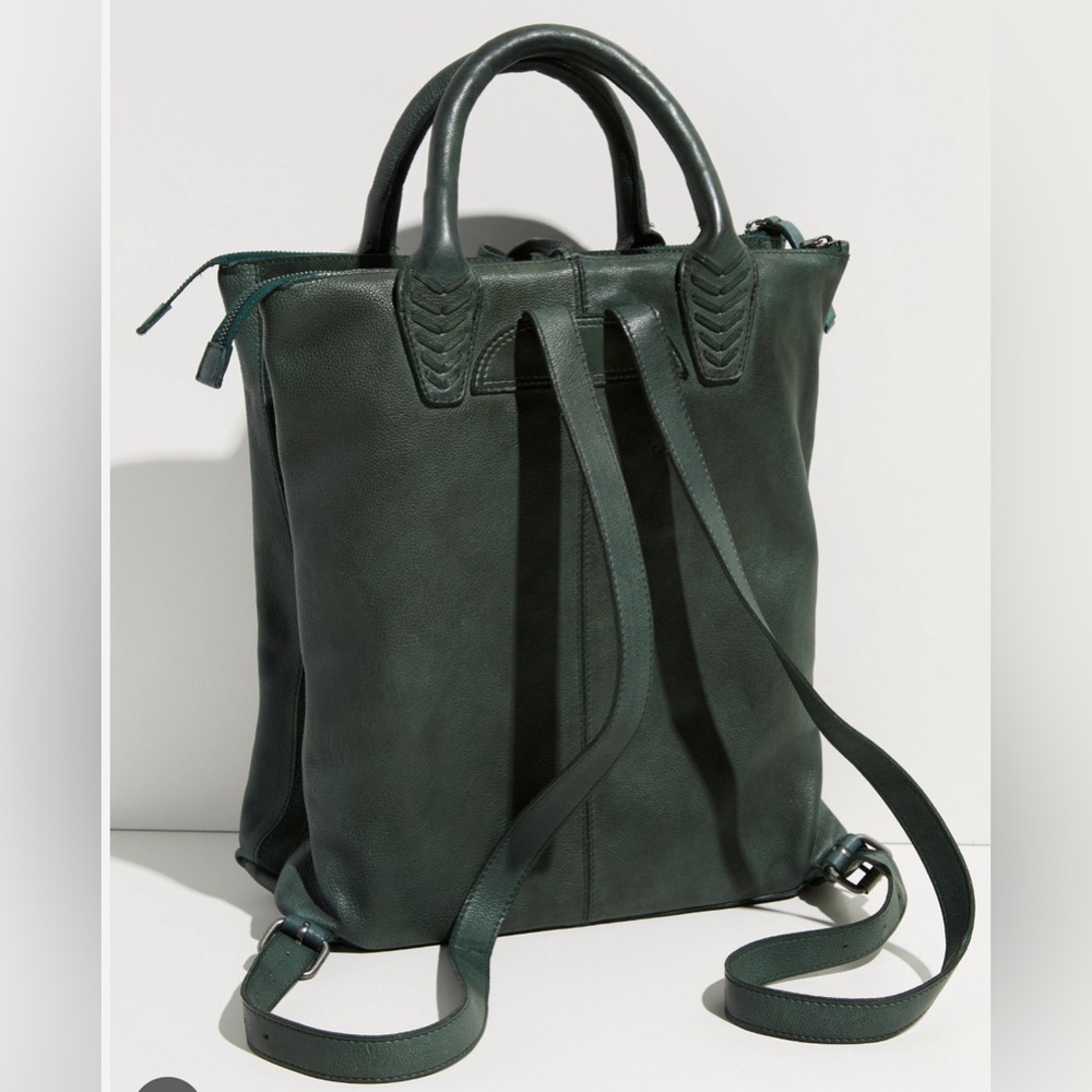 Free People Dark Green Backpack